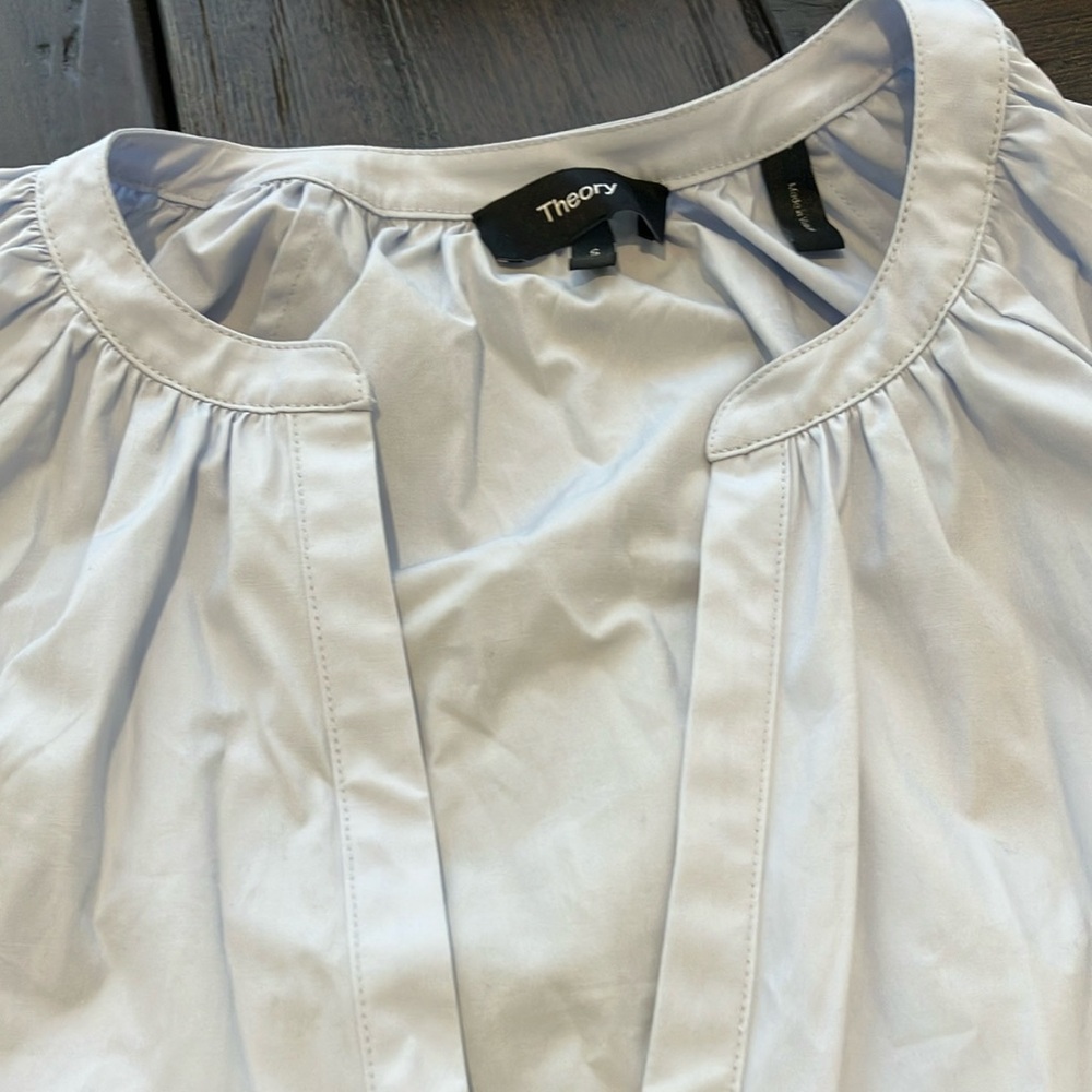 Theory Light Blue Blouse
